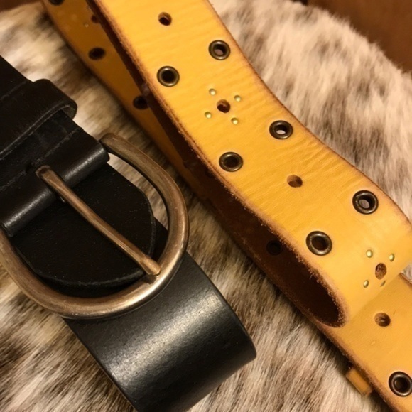 Belt Genuine Leather Belts large bundle of 2 - Picture 2 of 8